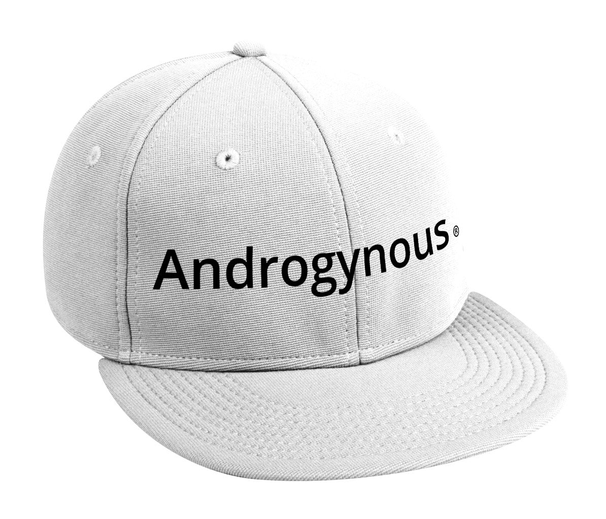 ANDROGYNOUS BLACK ON WHITE PRINTED-6 PANEL - COTTON CAP