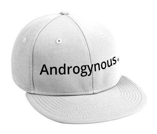 ANDROGYNOUS BLACK ON WHITE PRINTED-6 PANEL - COTTON CAP