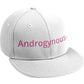 ANDROGYNOUS PINK ON WHITE PRINTED -6 PANEL - COTTON CAP