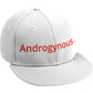 ANDROGYNOUS RED ON WHITE PRINTED -6 PANEL - COTTON CAP