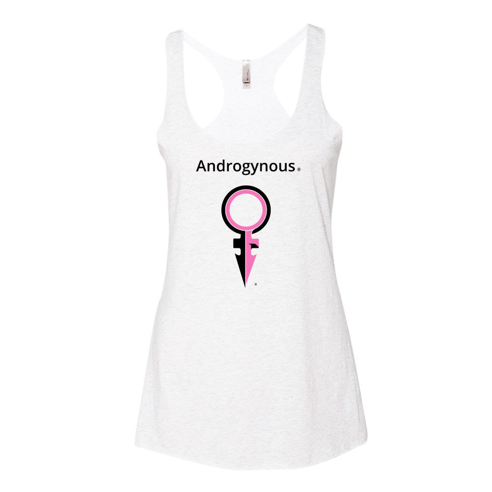 ANDROGYNOUS + SYMBOL PINK AND BLACK ON WHITE PRINTED RINGSPUN COTTON-JERSEY T-SHIRT