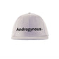ANDROGYNOUS BLACK ON WHITE PRINTED - SNAPBACK CAP