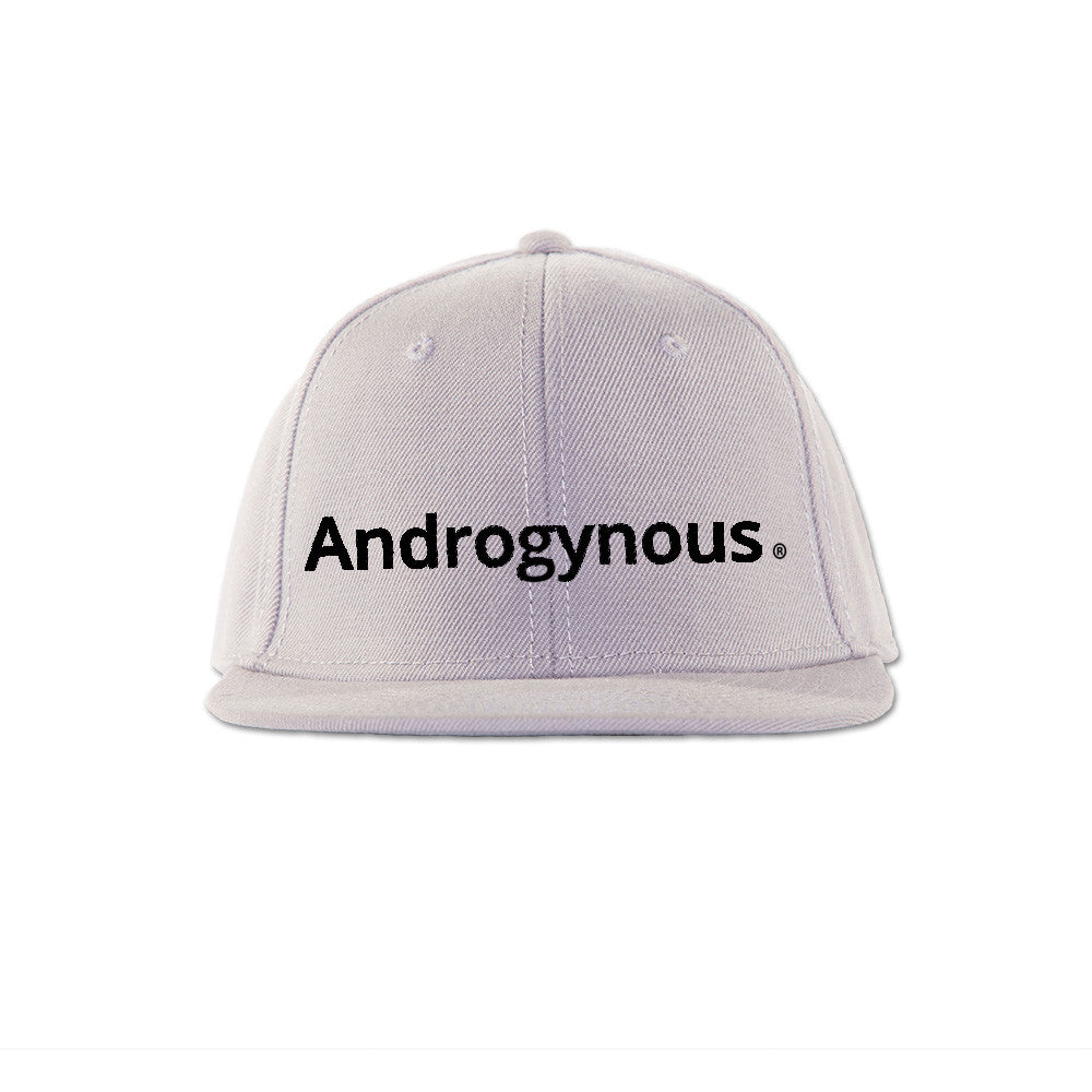 ANDROGYNOUS BLACK ON WHITE PRINTED - SNAPBACK CAP
