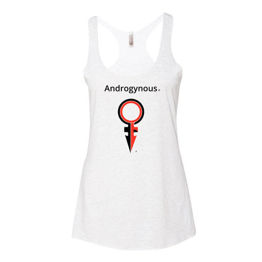 ANDROGYNOUS + SYMBOL BLACK AND RED ON WHITE PRINTED RINGSPUN COTTON-JERSEY T-SHIRT