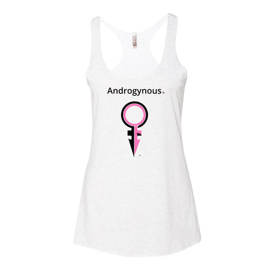 ANDROGYNOUS + SYMBOL PINK AND BLACK ON WHITE PRINTED RINGSPUN COTTON-JERSEY T-SHIRT